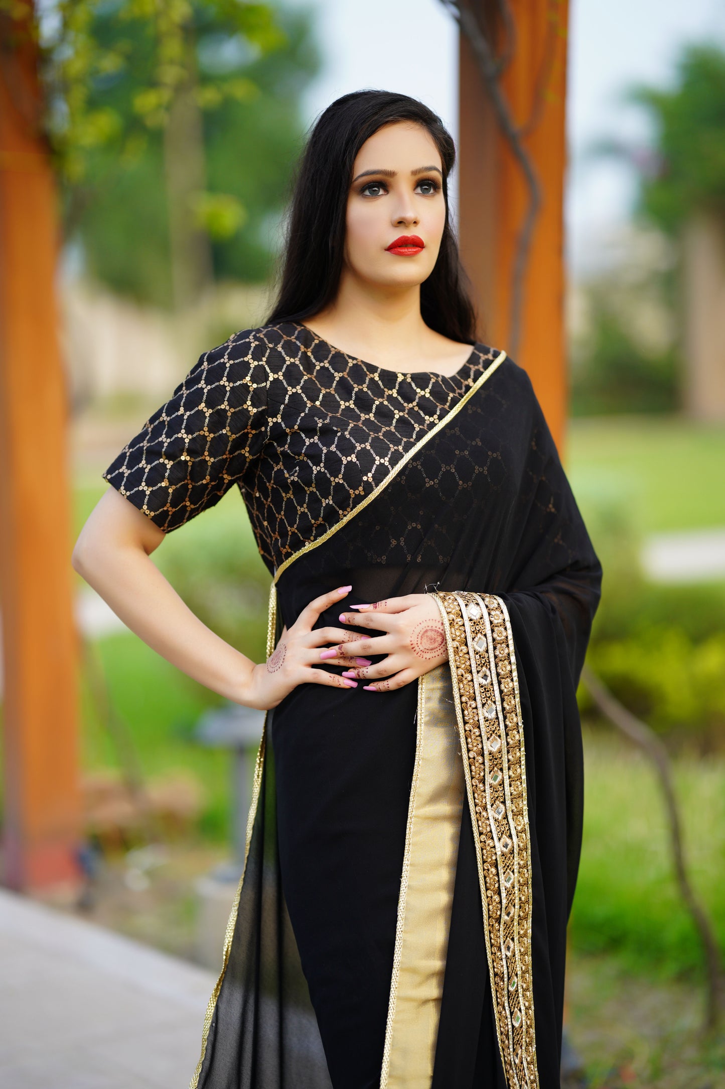 Black Saree